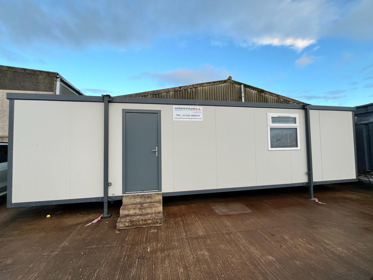 GreenwellEquip's tweet image. This week we delivered this 32&apos; x 10&apos; open plan office cabin to Nexus Surface Treatments in Stonehaven.

These units are also available with a fitted toilet and kitchenette.

Read more here: greenwell.co.uk/cabins-modular…

#OfficeCabin #PortableBuilding #SpaceSolutions