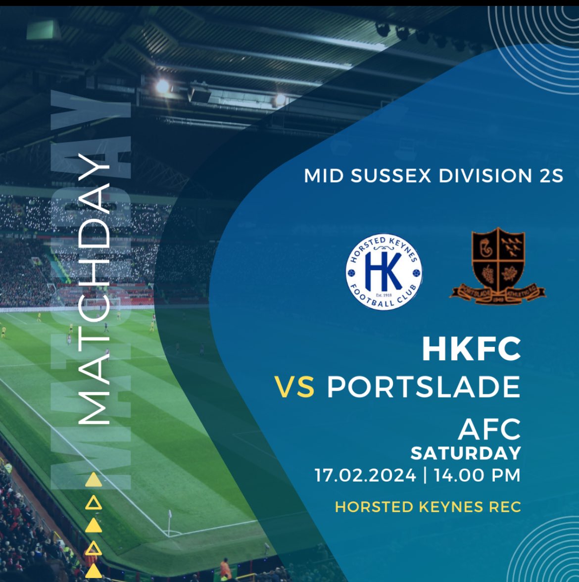 HorstedKeynesFC's tweet photo. T-minus 1 day till match day! 

Our first team are back in action with a home game against @slade_pafc in the league! 

KO is at 2pm at Horsted Keynes Rec! https://t.co/7XiAFinD6U