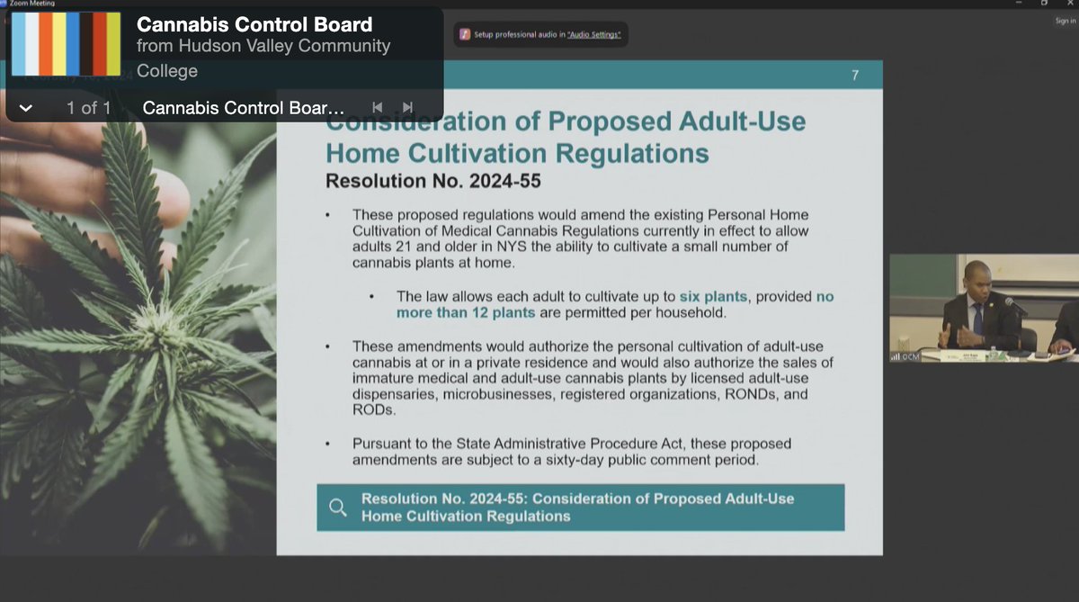 tomangell's tweet photo. The New York Cannabis Control Board approved draft rules allowing home cultivation of recreational marijuana and signed off on more than 100 new business licenses as a top regulator acknowledged the "rocky start" for the legal market this year.

https://t.co/AmPt9JtgsC https://t.co/xUl6ZNRyWI