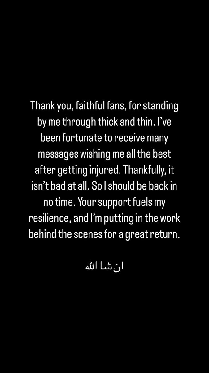 Thank you, faithful fans, for standing by me through thick and thin. 🙏🏽