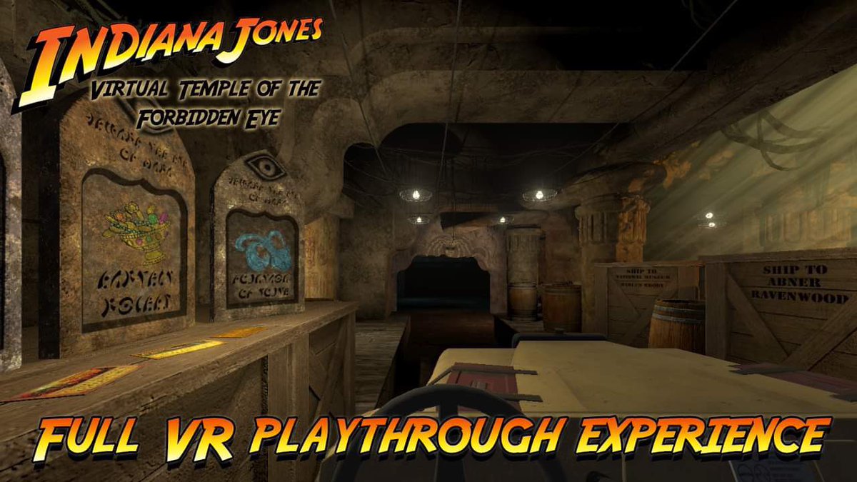 The first play-through of my fan tribute Indiana Jones Adventure VR experience is now on YouTube. Enjoy. 

youtube.com/watch?v=NxJZuM…

#disneyland #indianajones #templeoftheforbiddeneye