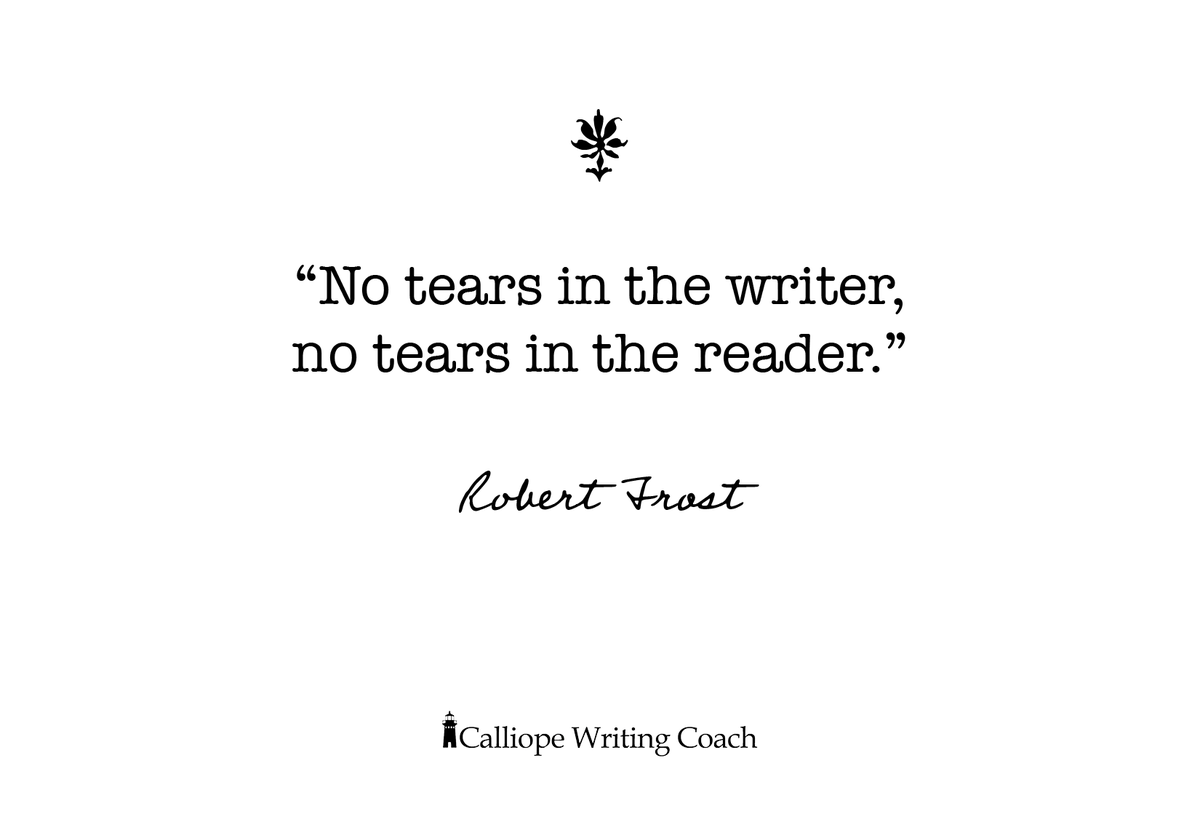 angiefenimore's tweet photo. Writers: Our is to job manipulate emotions but to execute that power with skill and grace. To conjure emotions for readers, we must also go there.

https://t.co/e1t1I09FqX

#CalliopeWritingCoach #writingsupport #getpublished  #ReadyToWriteNow #BigCalliopeMagic #amwriting #writers https://t.co/v73QmA6Z7m