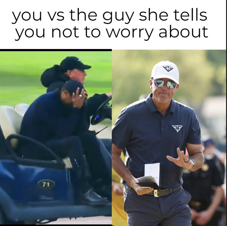 LIVTracking's tweet image. POV your girl is at a sorority mixer 2000 miles away. 

#GenesisOpen #LIVGolf