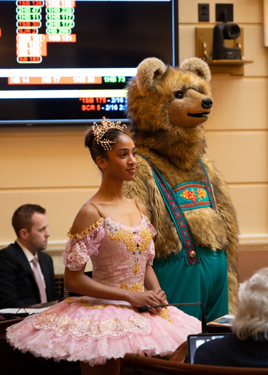 utahsenate's tweet photo. Today marks a significant milestone as Ballet West's "The Nutcracker" was designated as a "living historic landmark" under S.B. 175, sponsored by @SenatorLuz.

Ballet West's production of Willam Christensen's "The Nutcracker," stands as an iconic, historic and cherished theatrical tradition in Utah. Thousands of families gather at the Capitol Theater each year to experience its renowned and enchanting performance. As the oldest production of “The Nutcracker” in the U.S., its enduring legacy and continued contribution to the cultural fabric of Utah will continue on for generations.

@BalletWest1 @UtahSenDems #utpol #utleg