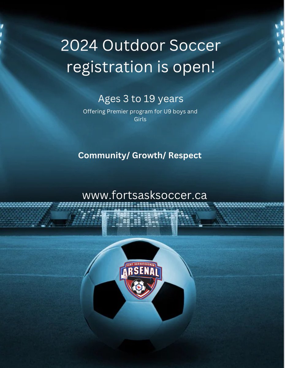 Two more weeks left to register! fortsasksoccer.ca