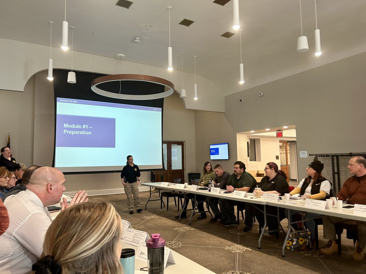 Members of the Emergency Management Team participated in New York State Division of Homeland Security &amp; Emergency Services’ Winter Storm tabletop exercise today! 
#BCOES #EmergencyServices #BeSafeBeReadyBeBroome