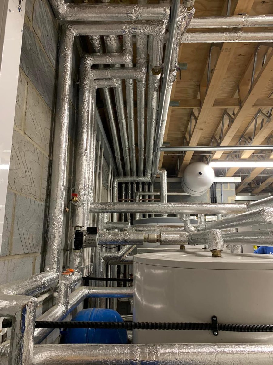 NIBE F1345 40KW Ground Source Heatpump with 800ltr of stored hot water from dual Joule Cyclone WellMaster indirect unvented cylinders. 9 x trenches with 300m of collectors in each trench. 

<a href="/NIBEEnergy/">NIBE Energy Systems Ltd</a> <a href="/nuheatuk/">Nu-Heat UK</a> <a href="/Joule_Group/">Joule UK</a> <a href="/WiloUK/">Wilo UK LTD</a> <a href="/PHAMNews/">PHAM News</a> <a href="/phpi/">Professional Heating & Plumbing Installer (PHPI)</a> @HeatpumpPhil <a href="/EDP24/">Eastern Daily Press</a>