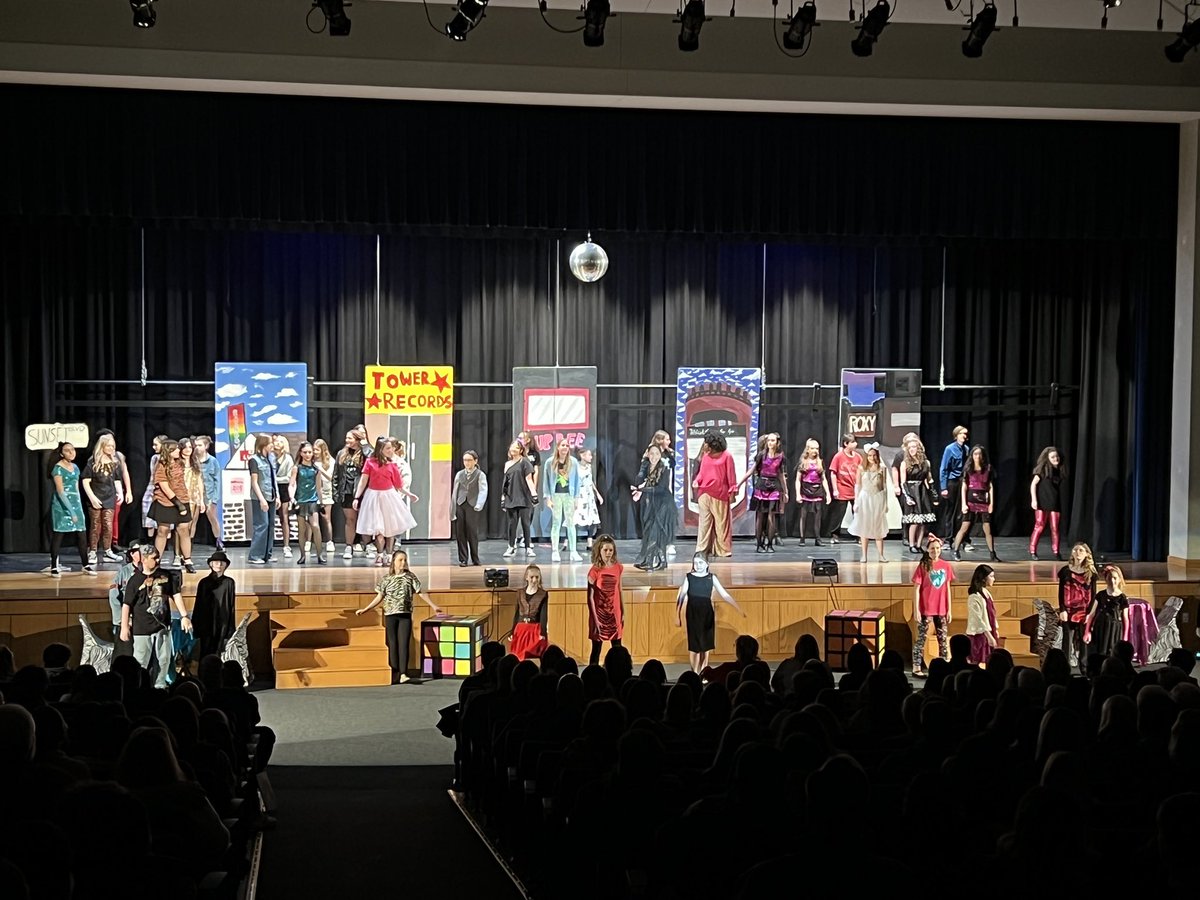 Curtain up!  Night two of Rock of Ages!  If you aren’t here, you can still catch it tomorrow at 7 and Sunday at 2.  Rock on!!