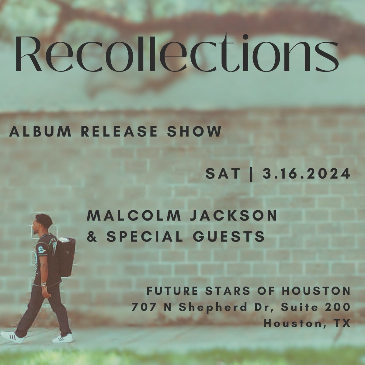 mpinfinite's tweet photo. Let's put on a show.

I'm celebrating the release of my upcoming album, Recollections, with special guests to celebrate with me. Tickets are now available!
Check the links, come out and enjoy!
#mpinfinite #percussionist #blackpercussionist #indieartist #newmusic https://t.co/lPvN8hnqfq