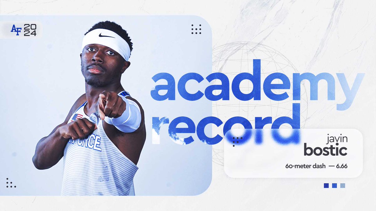 What's better than one 𝗔𝗖𝗔𝗗𝗘𝗠𝗬 𝗥𝗘𝗖𝗢𝗥𝗗 in the 60-meter dash? How 'bout 2️⃣ records in the 60-meter dash!

Javin Bostic clocked a career-best time of 6.66 to break his own program standard and Junior Class Record!