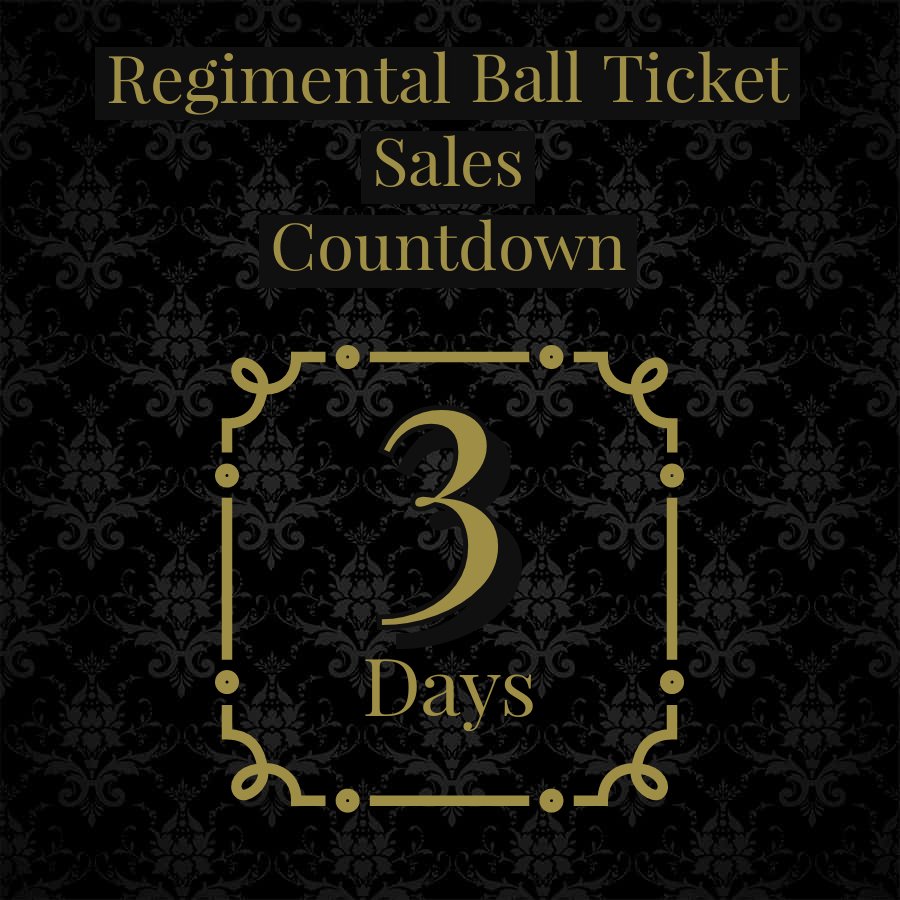 The Regimental Ball will be at Nutter Field House on 26 April. Tickets will go on sale on 19 February with a link posted to our page.