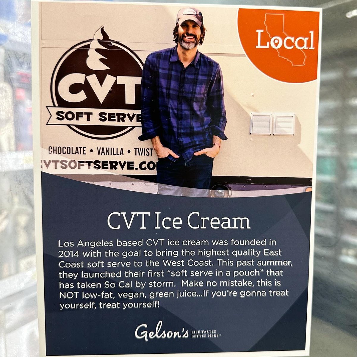 CVTSoftServe's tweet photo. Thanks for the new freezer door artwork @gelsonsmarkets ... #CVT2Go https://t.co/ujo7KtcaCo