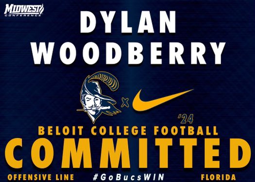 dylan_woodberry's tweet photo. Blessed to announce my commitment to Beloit College! Huge thank you to @Coach_Soenksen for this opportunity. I also want to thank @caffeyjbhs @CoachBerry247 @MelvinPhillip14 @JBHSFalconFB @CoachPitty @KennyBa55577845 for everything they have done for me! https://t.co/g1D9FP0aUV