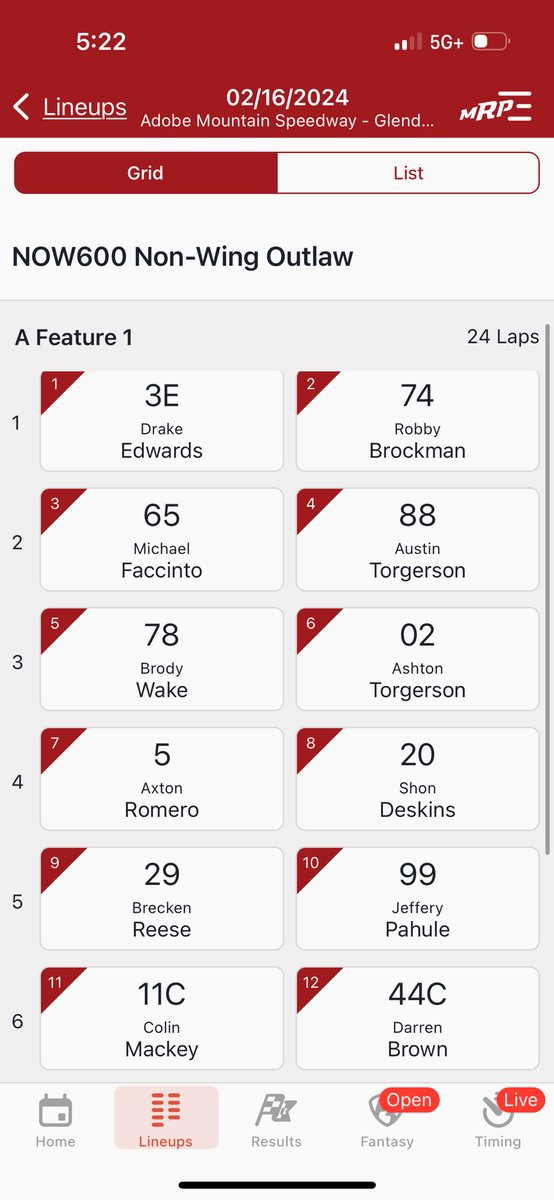 MackeyAutoSport's tweet photo. After a rocky start to the night, 7-4 in heat 1 locks the 11C into tonight’s A-Main. Colin will roll off 11th. https://t.co/2VT1B2LAFV