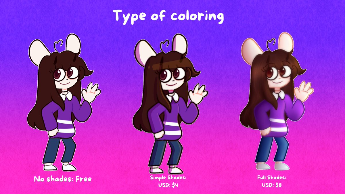 LeafuDibujis's tweet image. Hello! I'm open commissions again! If you have any questions you can contact me on my discord 🐇✨
.
.
.
#commissionsopen #CommissionSheet #commisionart #Commision #commissionsfurry #furryart #furrycommission #commissionsopen