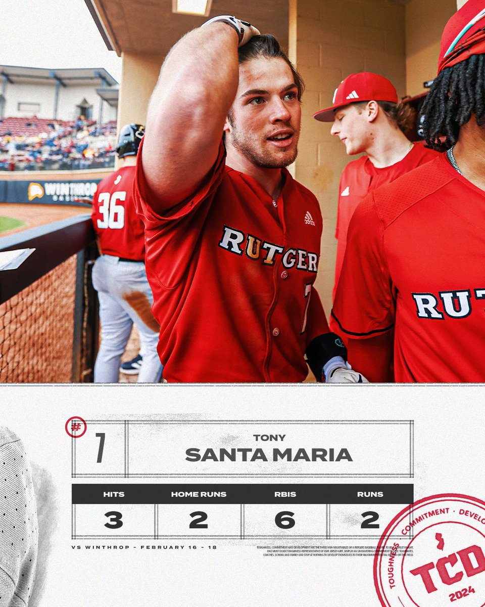 RutgersBaseball's tweet photo. Safe to say Tony was ready to go 🤌🤌🤌

#TCD https://t.co/xvPiWaNTvy