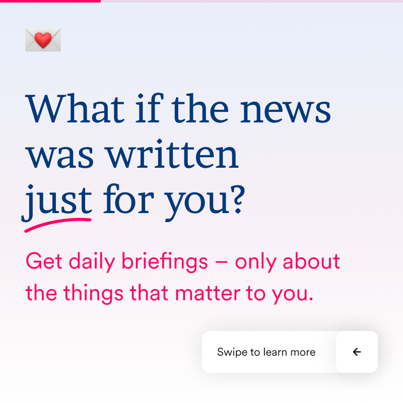 HeyCharlie___'s tweet photo. Discover 💌 Inbox, by Charlie ... a smart, daily news insights that matter to you.