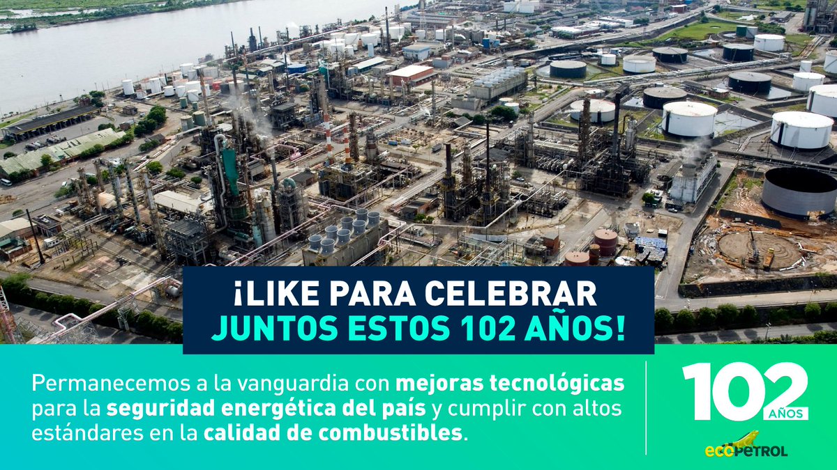 ¡102 años de evolución y progreso! 🚀 La Refinería de Barrancabermeja ha sido testigo de múltiples transformaciones que han marcado la historia de la industria petrolera en Colombia. Este 18 de febrero cumplimos 102 años #RefineríaBarrancabermeja102