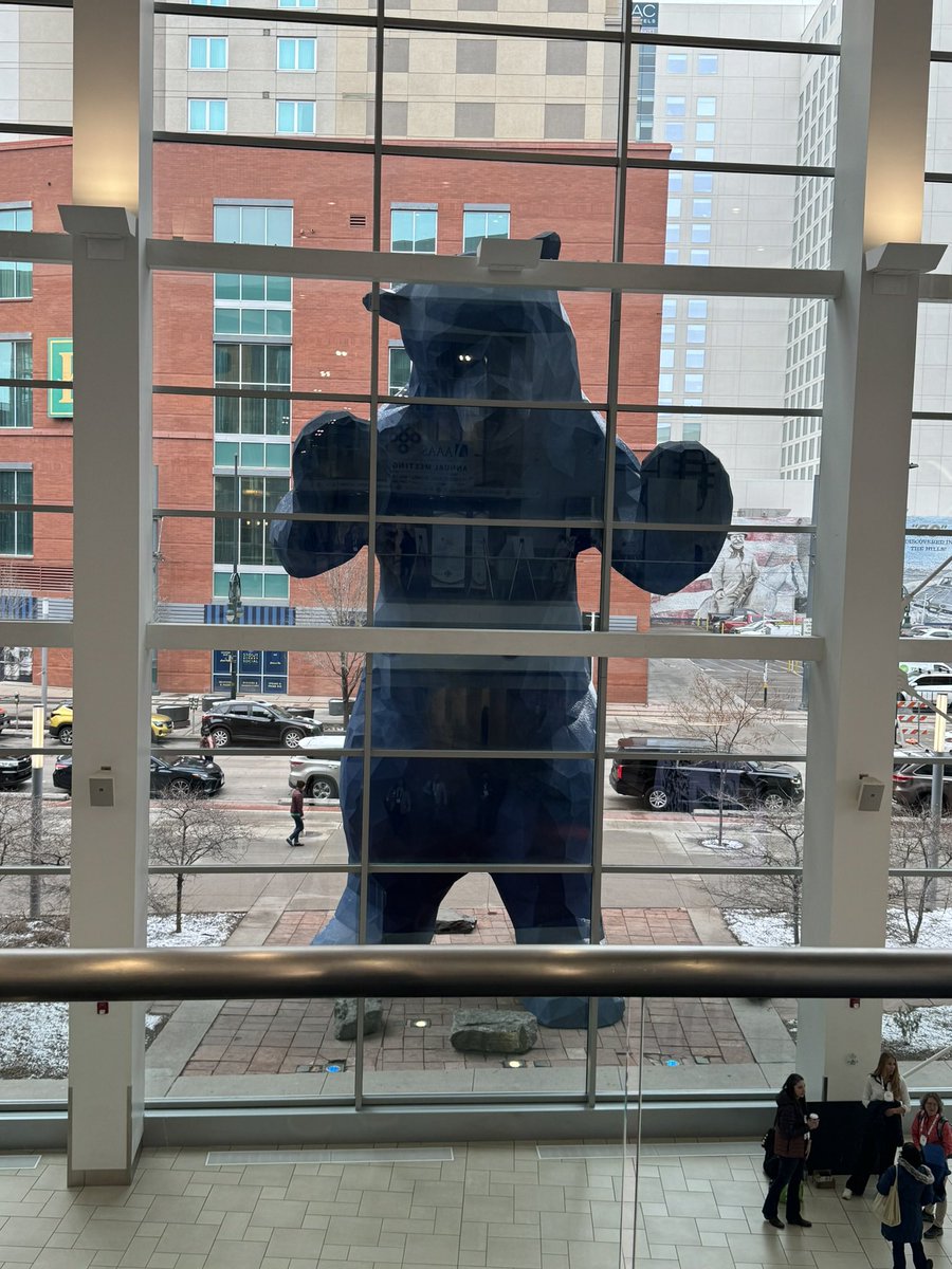 Great day @AAASmtg! The famous Denver Convention Center Blue Bear agrees!