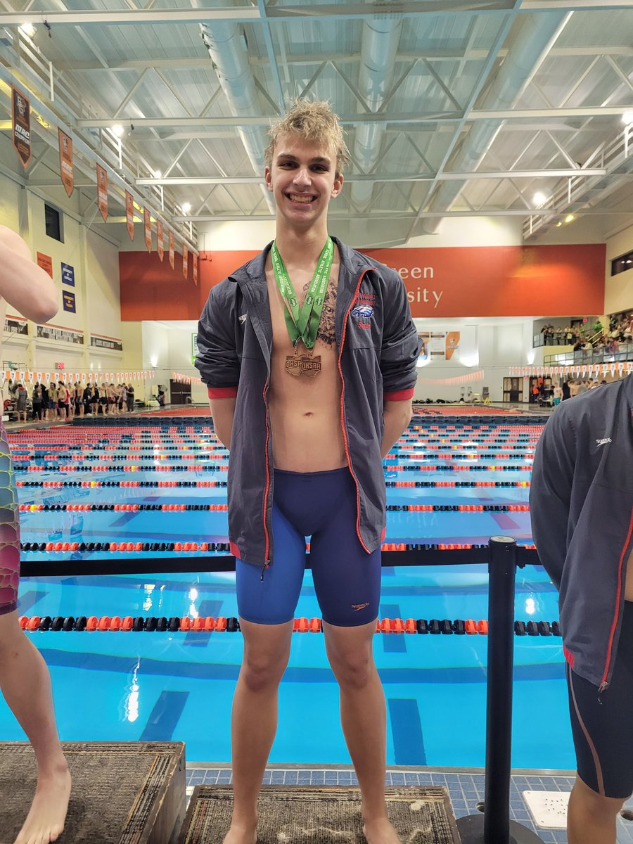 Congrats Eric Sander! 6th place NW District Championships 100 Backstroke!