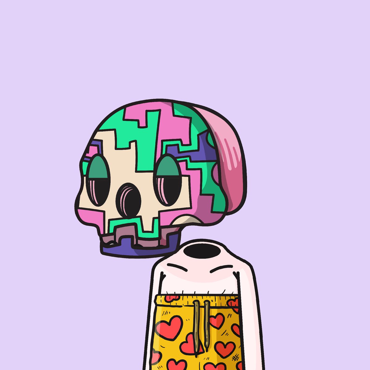 It’s not too late for valentines if your gf forgot, tell her to pick up this <a href="/los_muertosNFT/">Los Muertos</a> for you on the floor

Mr Heart Pants trait