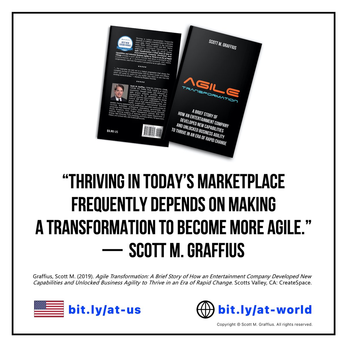 “Thriving in today’s marketplace frequently depends on making a transformation to become more agile.” — Scott M. Graffius, ‘Agile Transformation’

Amazon: bit.ly/at-us 

#Agile #Transformation #AgileTransformation #AgileTransformationBook #EBook #Quote #AgileQuote