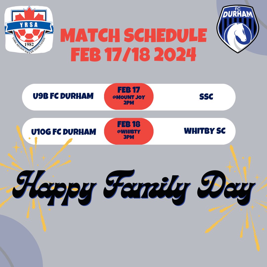 Happy Family Day weekend from FCD!