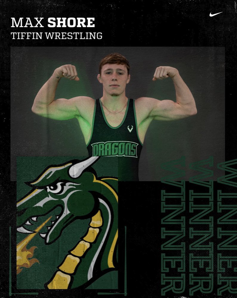 TiffinWrestling's tweet photo. 141 | Max Shore wins his match 12-8! #BeatFindlay https://t.co/CQappAe2Gr