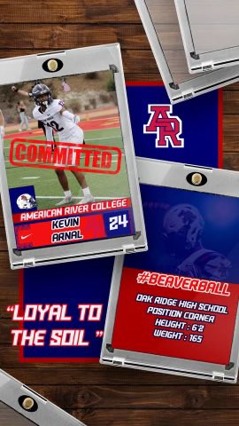 Kevin Arnal (@kevin_arnal2) on Twitter photo I want to thank <a href="/rbeezy_3/">Coach Ryan Battle</a> and the rest of the American River coaching staff for giving me the opportunity to continue my athletic and academic career at American River! Go beavers! #BeaverBall <a href="/ARCBeaverBall/">American River College Football</a> <a href="/Coach_Ohout/">Coach O</a> <a href="/CoachTTMP/">5 ⭐ Coach T Dubb TMP 🏁 🐐</a> <a href="/SacBee_JoeD/">Joe Davidson</a> <a href="/westcoastpreps_/">West Coast Preps</a> <a href="/BrandonHuffman/">Brandon Huffman</a> I want to thank <a href="/rbeezy_3/">Coach Ryan Battle</a> and the rest of the American River coaching staff for giving me the opportunity to continue my athletic and academic career at American River! Go beavers! #BeaverBall <a href="/ARCBeaverBall/">American River College Football</a> <a href="/Coach_Ohout/">Coach O</a> <a href="/CoachTTMP/">5 ⭐ Coach T Dubb TMP 🏁 🐐</a> <a href="/SacBee_JoeD/">Joe Davidson</a> <a href="/westcoastpreps_/">West Coast Preps</a> <a href="/BrandonHuffman/">Brandon Huffman</a>