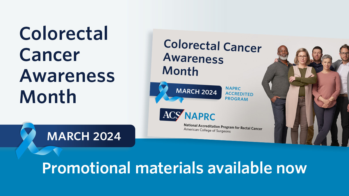 March is Colorectal Cancer Awareness Month. Marketing resources are available to #NAPRC accredited programs to help increase awareness of colorectal cancer within their programs & communities this month. Accredited sites can access resources here: tinyurl.com/3rta2ky7