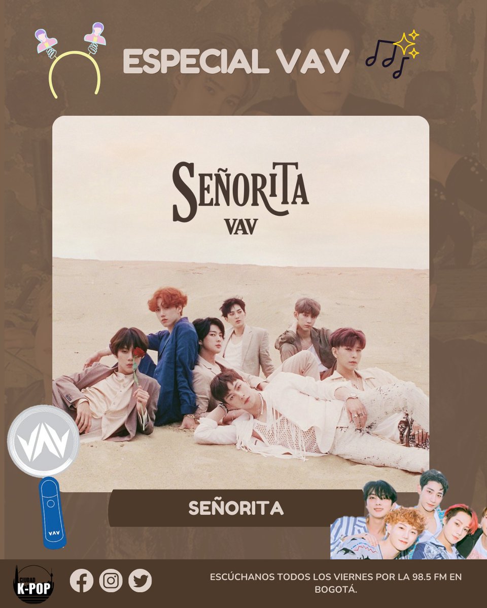 CiudadKpop's tweet photo. 💙 ESPECIAL VAV 💙 

Hoy celebramos el 7 aniversario de estos increíbles chicos con @oficialvavcol 🎉 

Hablaremos un poco de su trayectoria, logros y recuerdos de su concierto en Colombia.❤️💖✨ Mientras escuchamos lo mejor de su música 🎶🎶 https://t.co/7l456X2las