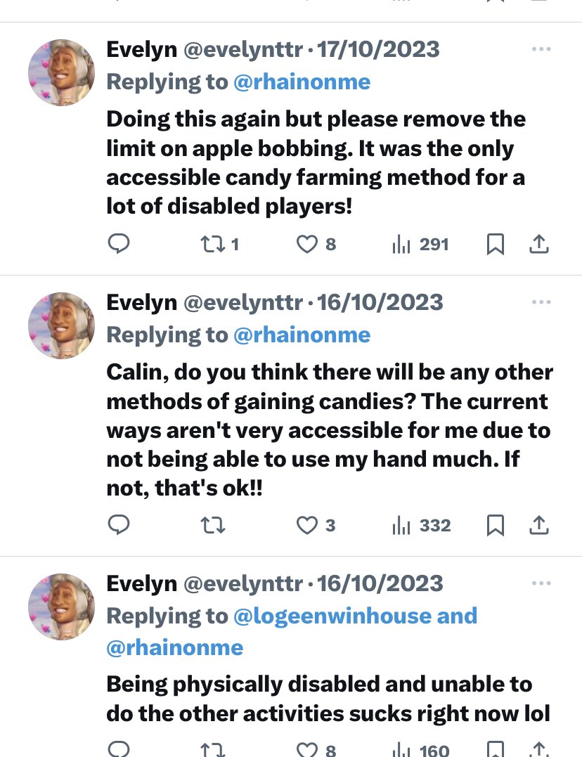 Evelyn || Disabled Player tweet media