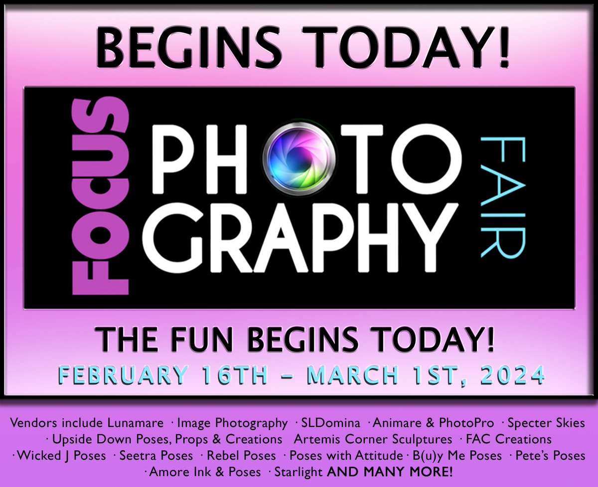 AngelaThespian's tweet photo. Calling all photographers! THE FOCUS PHOTOGRAPHY FAIR BEGINS TODAY! https://t.co/i8lTtfjDeM https://t.co/ZkwJeYn4vA