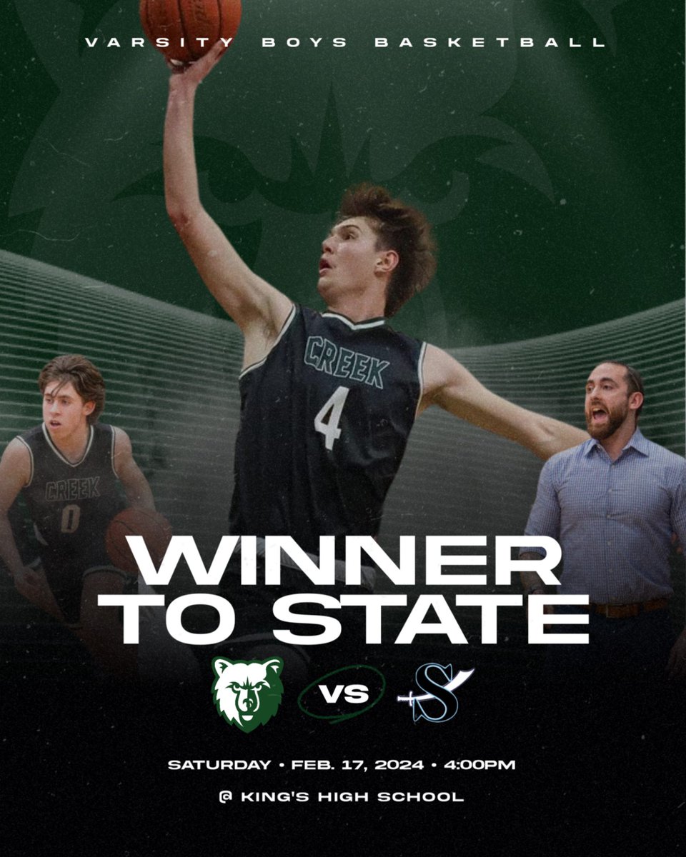 Varsity Boys Basketball has a HUGE game tomorrow vs Sultan @ King's High School @ 4pm! The winner will advance to the state tournament. Admission will be charged for adults (credit card only); students will get in for free.