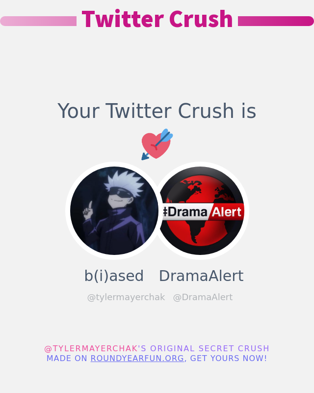 tylermayerchak's tweet photo. My Twitter Crush is: @DramaAlert

➡️ https://t.co/tfc2k97o2L https://t.co/ULbc4pBZgX