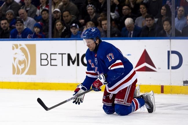 #NHL #Rangers #BlakeWheeler (RW/C) (54 9 12 +2) er ute resten av sesongen med skade i foten.