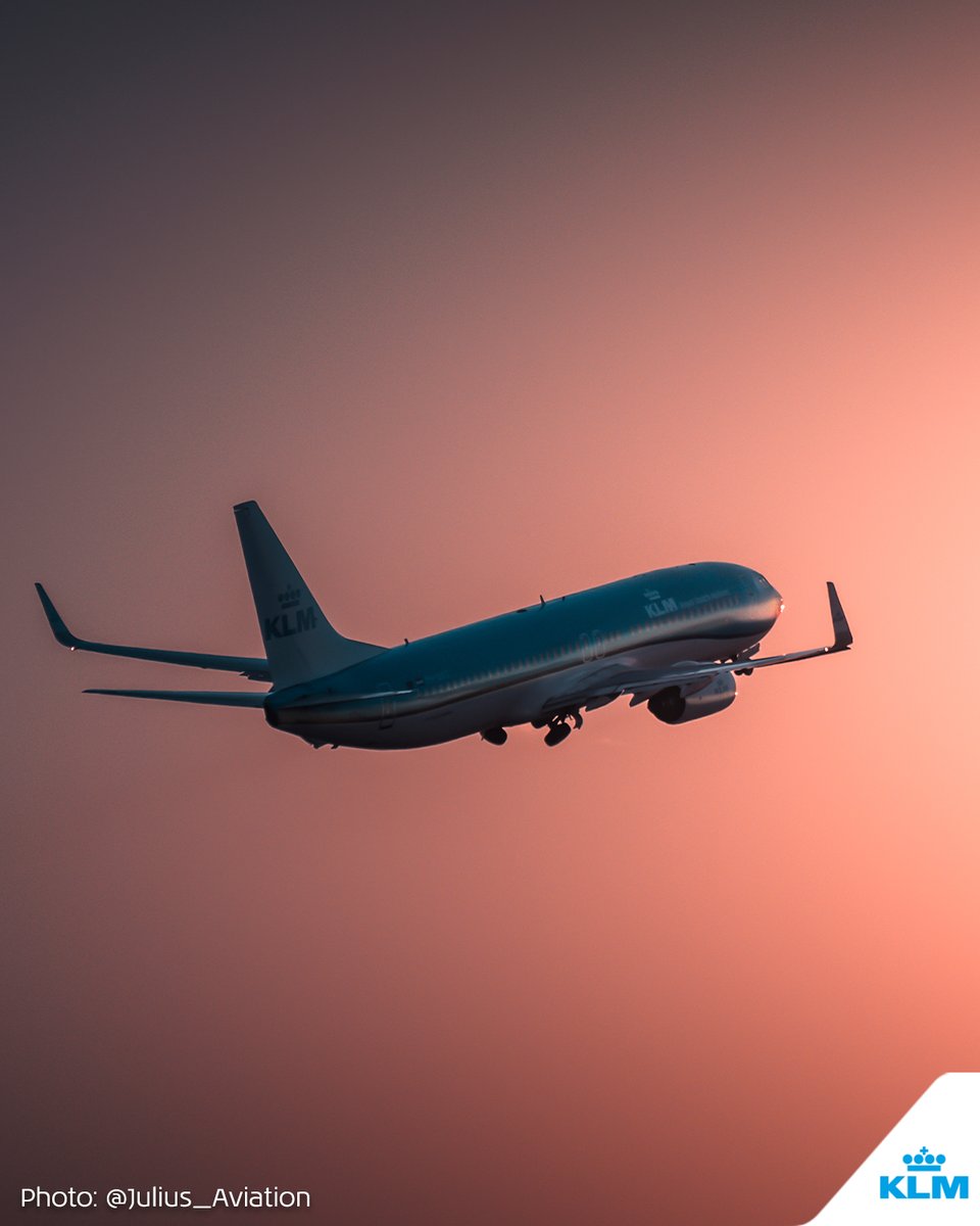Sunrise at its finest 💖 #KLM