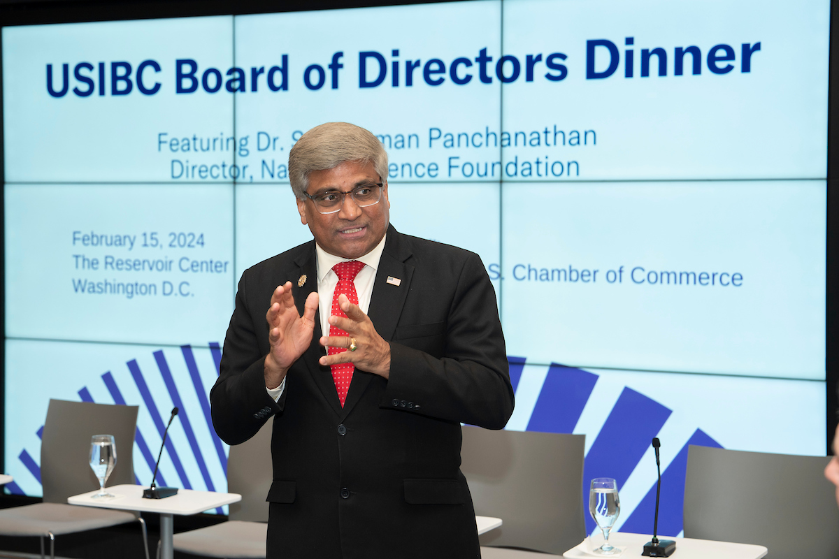 U.S.-India Business Council (@usibc) on Twitter photo Last night, USIBC hosted Dr. Sethuraman Panchanathan, Director of the National Science Foundation for a dinner with our Board of Directors at member company Xylem's <a href="/ReservoirCenter/">Reservoir Center for Water Solutions</a> in Washington, D.C. for a conversation on science and critical technologies like AI (1/3) Last night, USIBC hosted Dr. Sethuraman Panchanathan, Director of the National Science Foundation for a dinner with our Board of Directors at member company Xylem's <a href="/ReservoirCenter/">Reservoir Center for Water Solutions</a> in Washington, D.C. for a conversation on science and critical technologies like AI (1/3)