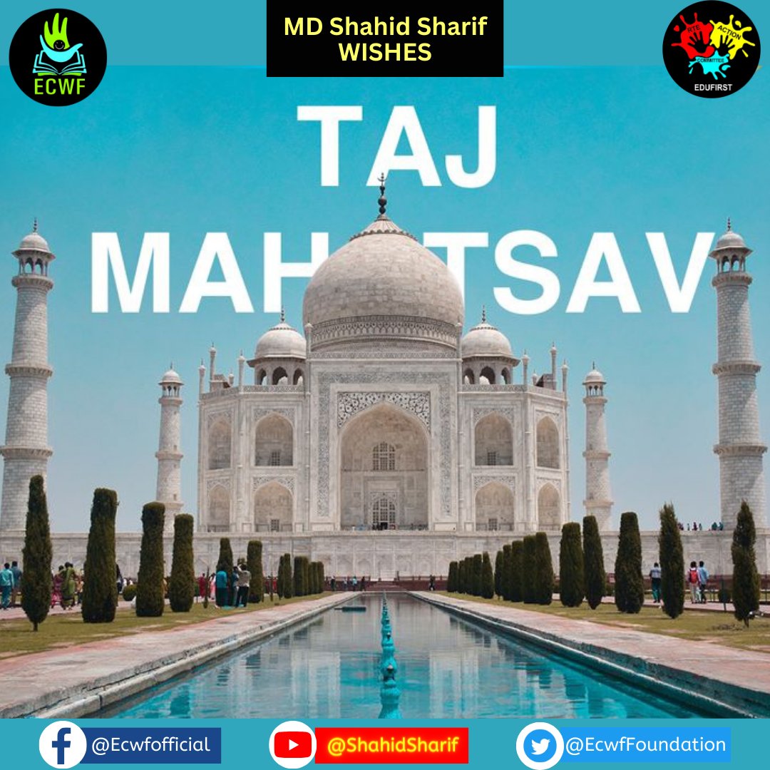 EcwfFoundation's tweet photo. Wishing everyone a very happy Taj Mahotsav!🙏🏻 https://t.co/g3DJZwxYRl