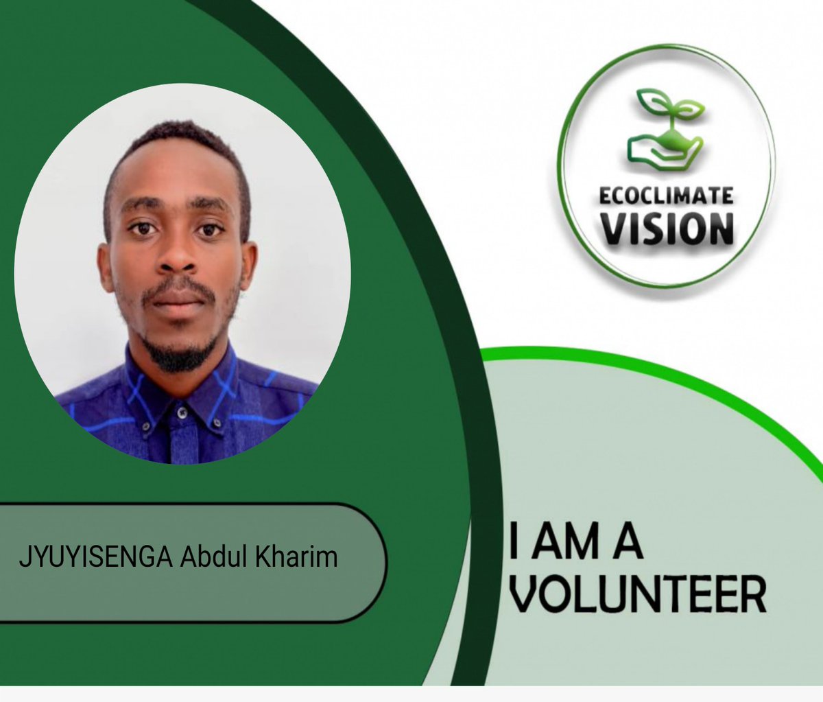 JyuyisengaA's tweet photo. 🌱 Excited to announce I'm joining EcoClimate Vision as a volunteer for Rwanda! Let's combat climate change together! Join me! 🌍💚 #EcoClimateVision #Volunteer #ClimateAction https://t.co/YtF1TpQqSn