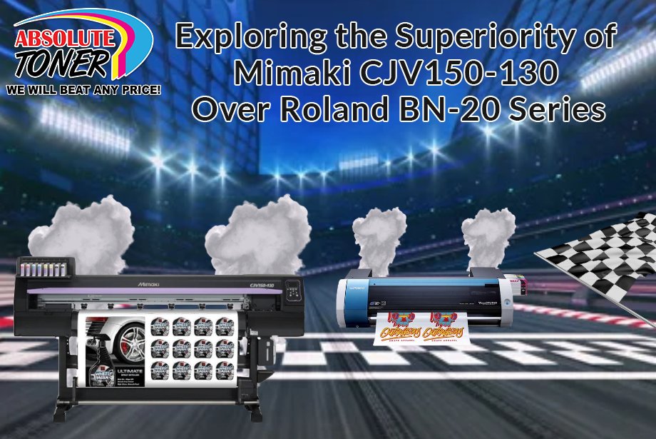 🎨🖨️ Dive into the world of large format printers and cutters! 🌟 Discover why the Roland BN-20 Series and the Mimaki CJV150-130 are making waves in the industry. 💡 

absolutetoner.com/blogs/news/inn…

#LargeFormatPrinters #PrinterComparison #RolandBN20 #MimakiCJV150 #BusinessSolutions