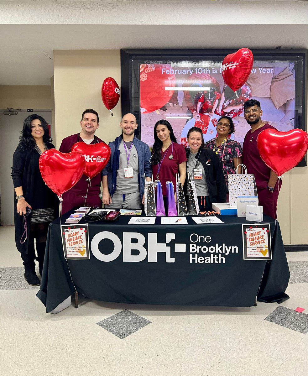 HeartFailureOBH's tweet photo. We want to thank the entire @onebklynhealth community for an incredible HF Awareness Day! This is just the first step in the fight against heart failure, but with a combined effort from the patients and medical team, we are motivated to educate and protect our community! https://t.co/gZFLD6zlxk