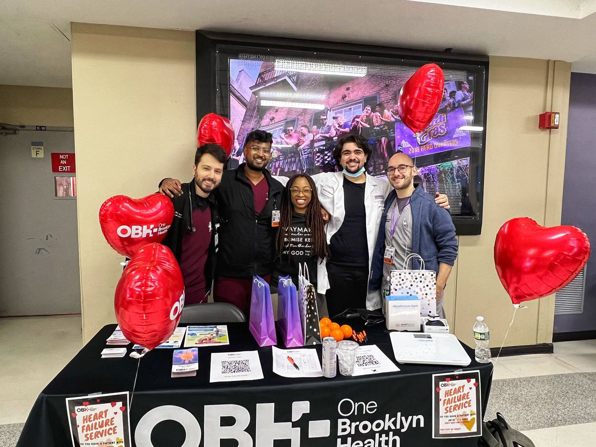HeartFailureOBH's tweet photo. We want to thank the entire @onebklynhealth community for an incredible HF Awareness Day! This is just the first step in the fight against heart failure, but with a combined effort from the patients and medical team, we are motivated to educate and protect our community! https://t.co/gZFLD6zlxk