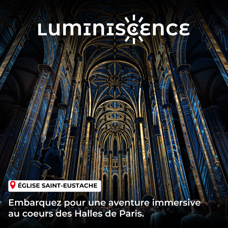 fever_fr's tweet photo. Luminiscence a ouvert ses portes à Paris ! Découvrez une expérience immersive captivante, qui vous fera voyager dans l'histoire. ✨🕰️