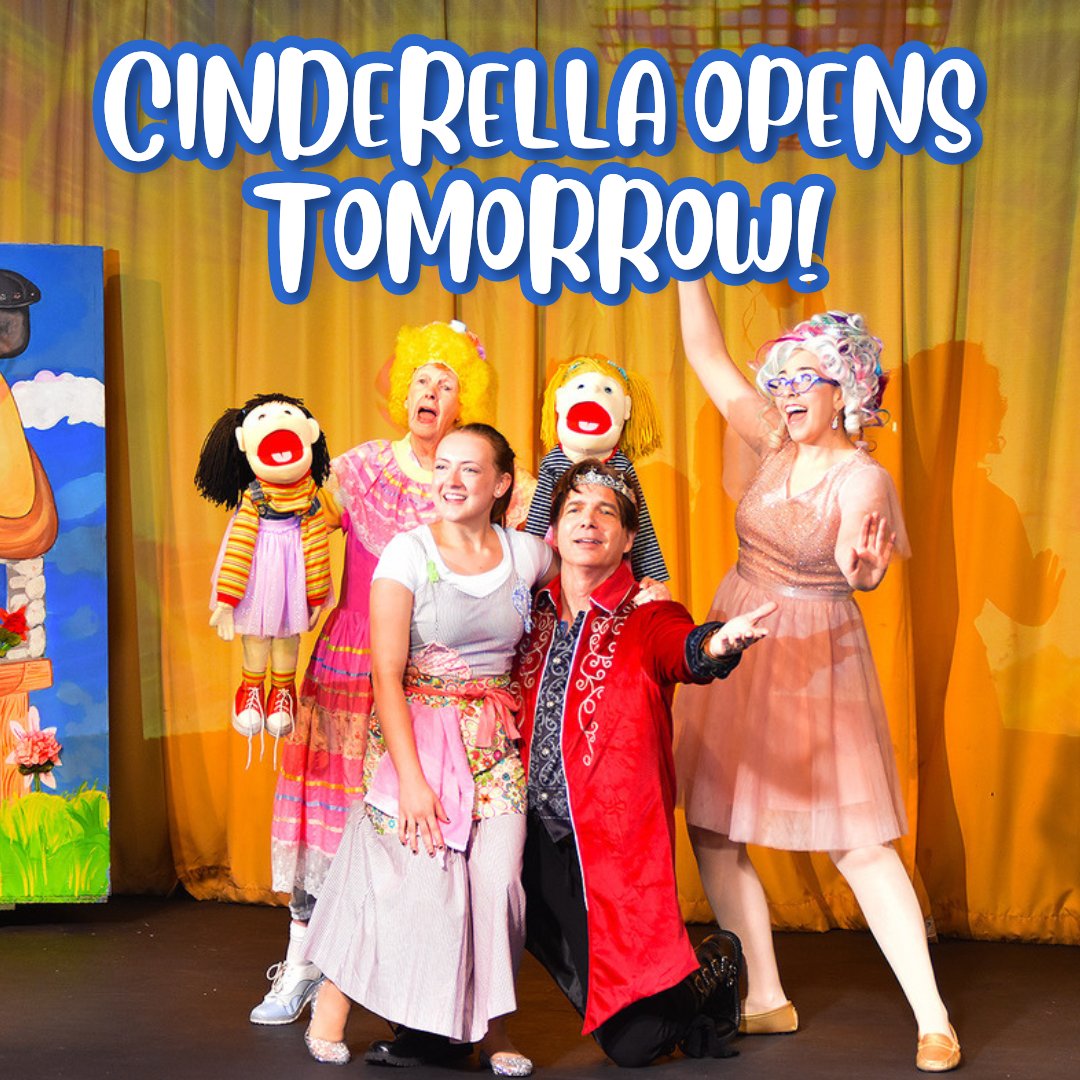 TOMORROW AT 1PM, CINDERELLA RETURNS TO THEATRE WEST! Tomorrow’s show is already sold out, but luckily Cinderella will be showing every Saturday at 1pm until June 8th—get your tickets to future shows now before they sell out too! Tickets: ci.ovationtix.com/35048/producti…