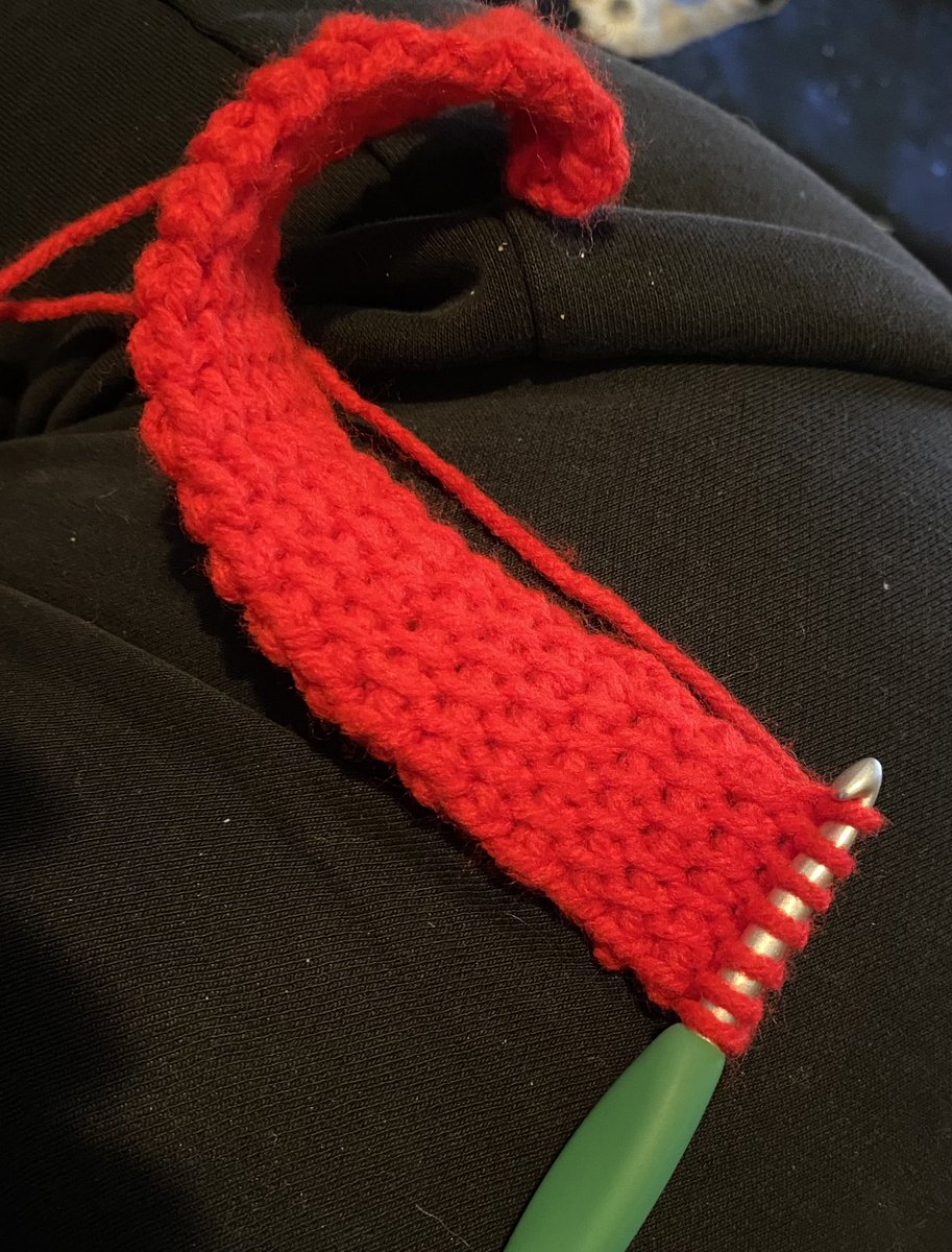 Pattern testing today! First time doing Tunisian crochet. Cute fun lil project got any ideas to what it might be?#crochet  #tunisiancrochet #yarn #fiberart #pattern #patterntesting