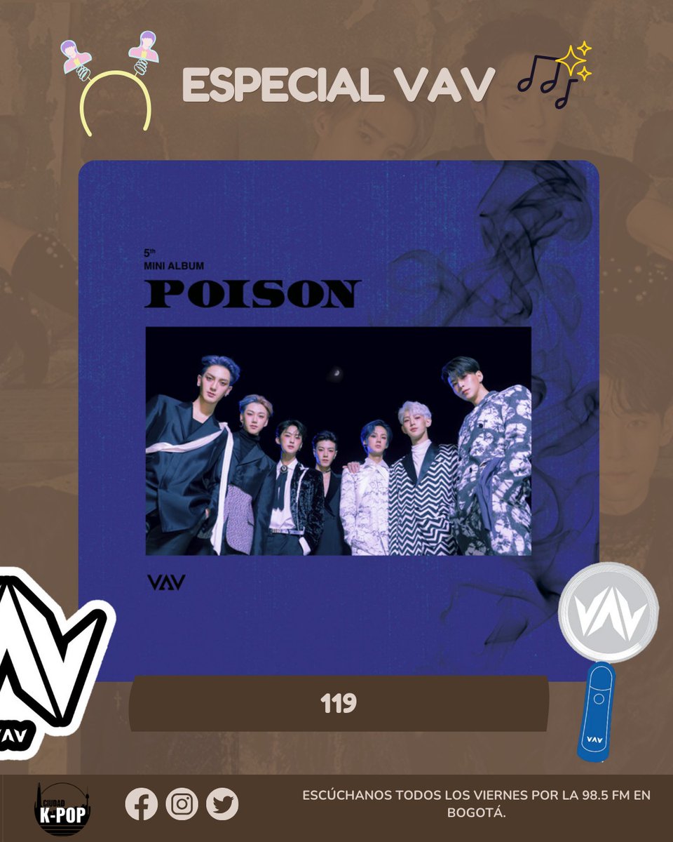 CiudadKpop's tweet photo. 💙 ESPECIAL VAV 💙 

Hoy celebramos el 7 aniversario de estos increíbles chicos con @oficialvavcol 🎉 

Hablando un poco de su trayectoria, logros y recuerdos de su concierto en Colombia.❤️💖✨ Mientras escuchamos lo mejor de su música 🎶🎶 https://t.co/iQ6NxXZgGM