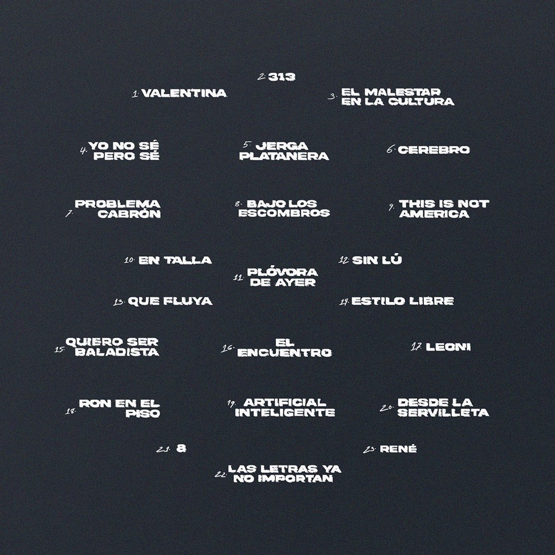 Residente's tweet photo. LAS LETRAS YA NO IMPORTAN • [R] https://t.co/ib4QvK4wOO