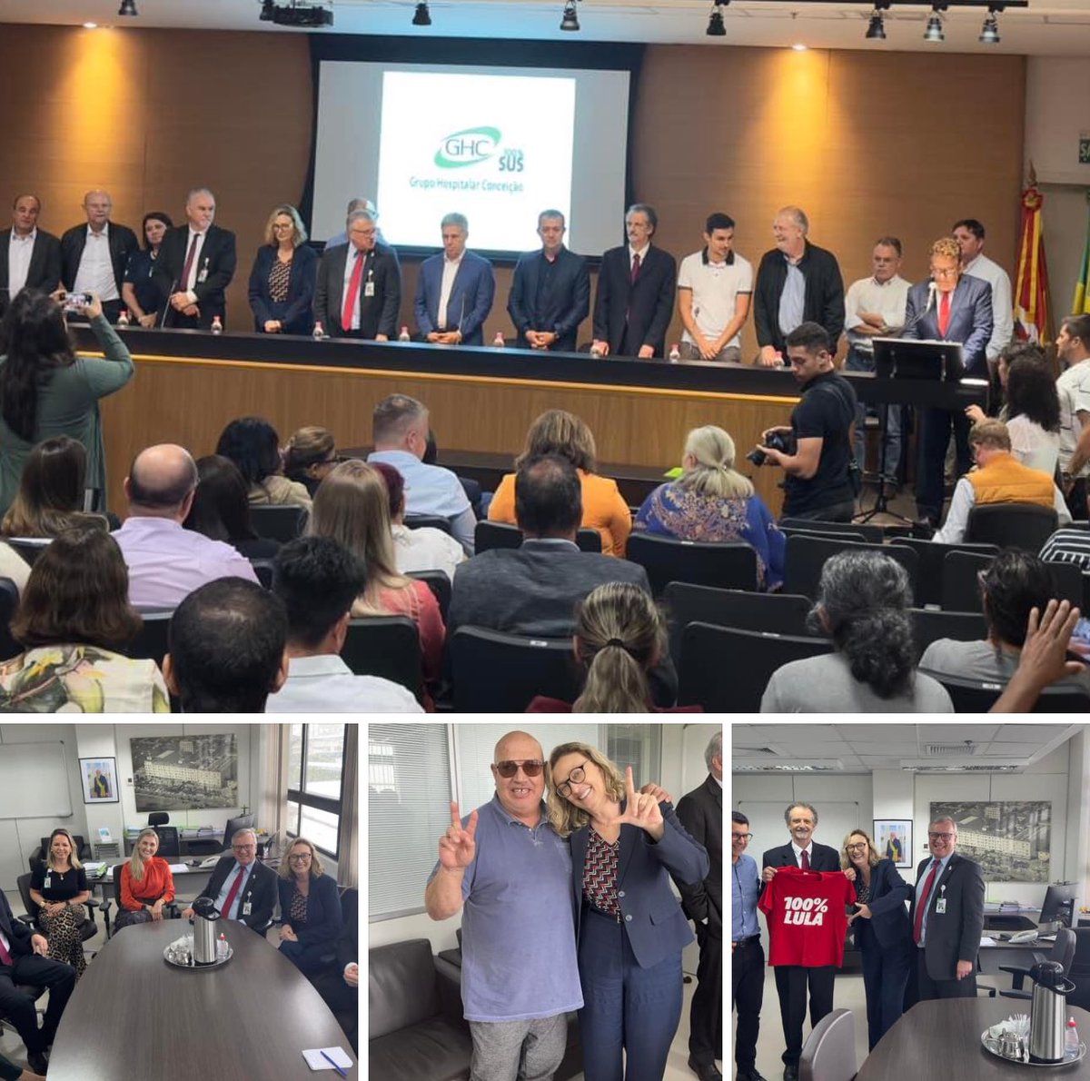 jpedroluz's tweet photo. Ato no ghc Com a presença do Ministro do Desenvolvimento Agrário e Agricultura Familiar Paulo Teixeira, deputada Maria do Rosário e demais autoridades, para assinatura dos contratos  para aquisição pelo ghc, através do Programa de Aquisição de Alimentos da agricultura familiar. https://t.co/RlpEMh5wel