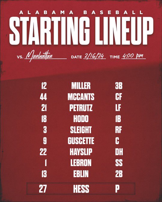 ALA ➕ BSB ➕ GM1

#RollTide